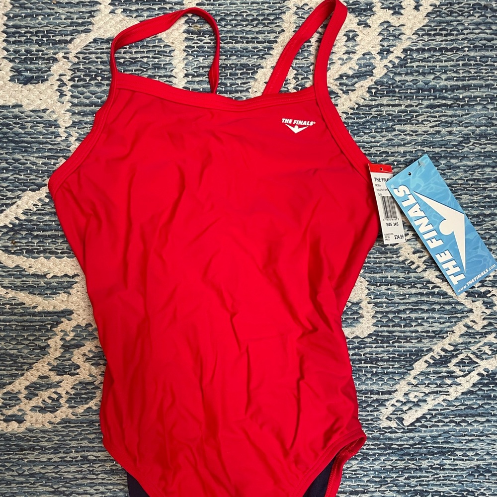 Red bathing suit - Picture 2 of 4